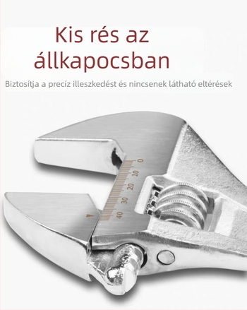 Kingmas 8 hüvelykes állítható csavarkulcs, öntöttvas, többfunkciós eszköz