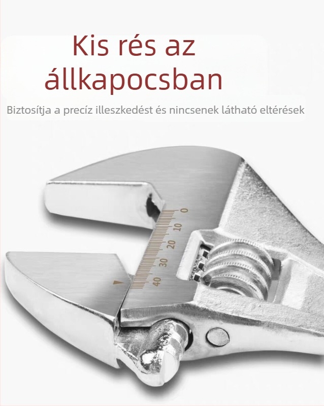Kingmas 8 hüvelykes állítható csavarkulcs, öntöttvas, többfunkciós eszköz