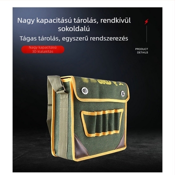 Egyvállas vászontáska elektromos szerszámokhoz, multifunkcionális, nagy kapacitású, Oxford-stílus