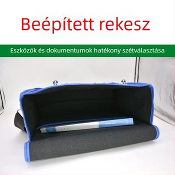 Vászon szerszám-táska, megerősített és kopásálló, kőműveseknek és építőipari munkákhoz, karbantartáshoz, multifunkciós elektromos eszköz-táska