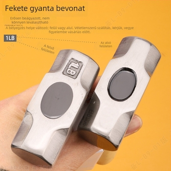 FO-6028B Mini nyolcszögletű kalapács rövid nyélű, fej magas széntartalmú acélból, 1 lb, kézi szerszám