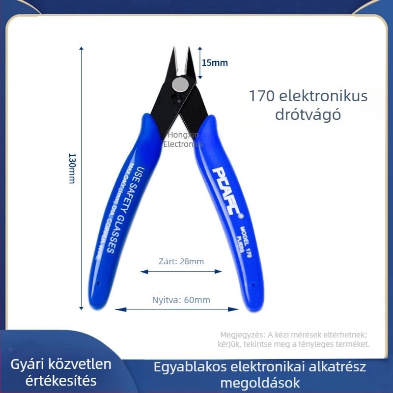 Ruyi precíz huzalvágó fogó, mini modell 170, 107F1