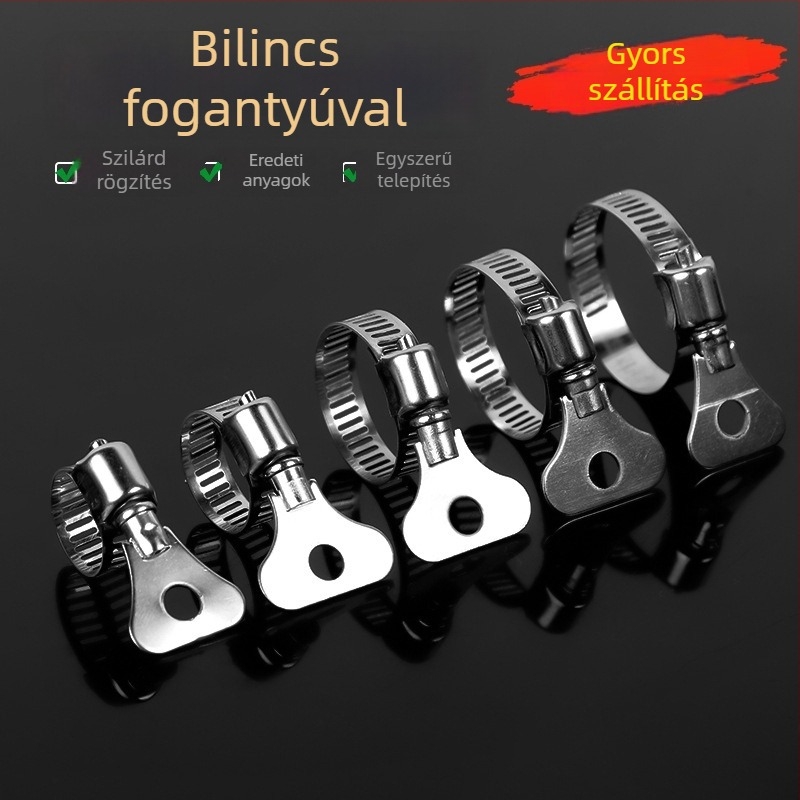 Rozsdamentes acél csőbilincs fogantyúval – erős bilincs víz- és gázvezetékekhez