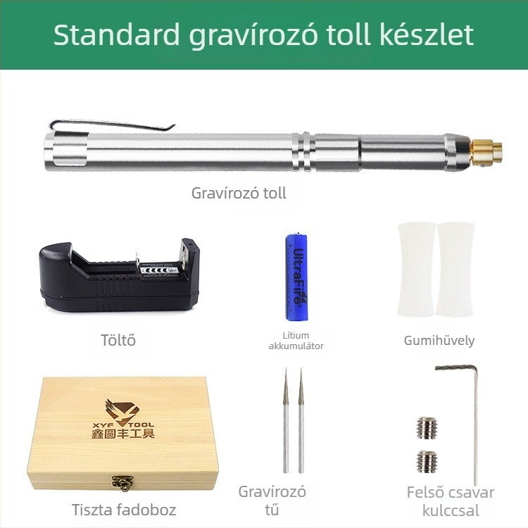 Töltővel rendelkező elektromos faragó toll – kompakt jadefaragó és gravírozó eszköz, körömpolírozási funkcióval
