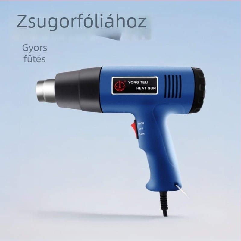 Yizhuo Ipari forrólevegős pisztoly hőmérsékletszabályozóval termosztikus melegítéshez, hőszorító fólia, műanyag hegesztés és autófólia alkalmazás