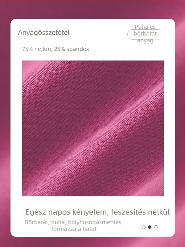 Női U-formájú hátsó sportmelltartó, magas intenzitású jóga és edzéshez, racerback, gyorsan száradó, légáteresztő nylon‑spandex (80/20), vezeték nélküli