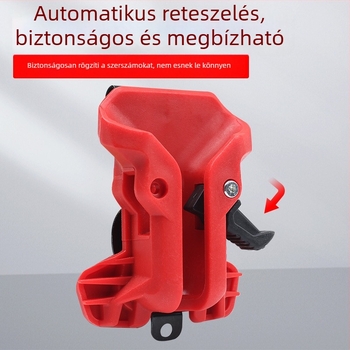 Villanyszerelő öv hordozható szerszámtartóval, gyors rögzítés a derékon, fém tartó