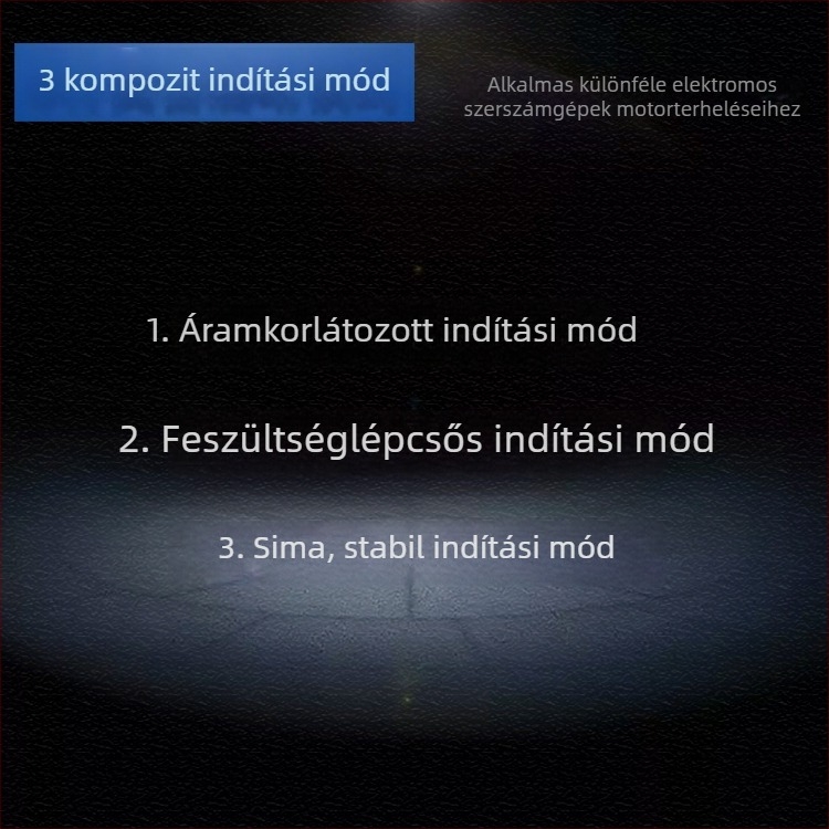 Lágyindító kapcsoló nagy teljesítményű szerszámokhoz, kompatibilis 180/230 mm-es szögcsiszolókkal és barázdázó gépekkel