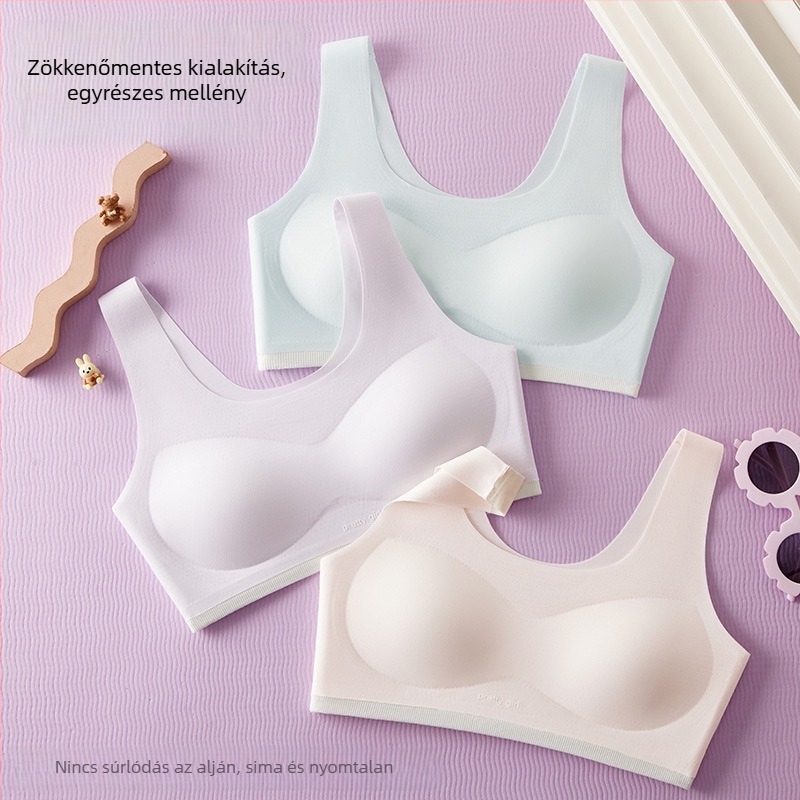Nylon melltartó vest-stílusban lányoknak, 12–15 éveseknek, légáteresztő és kényelmes