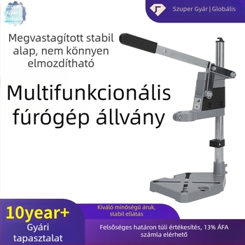 Többfunkciós fúróállvány elektromos fúróhoz és szögcsiszolóhoz, háztartási asztali fúróállvány