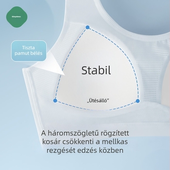 12–15 éves lányoknak készült sportmelltartó, légáteresztő hálós anyag, teljes kosár, vékony formázott kosár, nyár