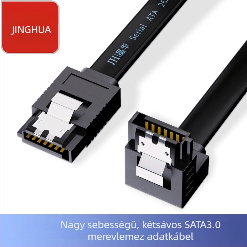Jinghua SATA 3.0 adatkábel SSD-hez, HDD-hez és optikai meghajtóhoz SATA soros csatlakozáshoz