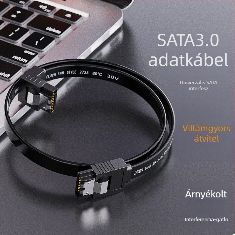 Jinghua SATA 3.0 adatkábel SSD-hez, HDD-hez és optikai meghajtóhoz SATA soros csatlakozáshoz