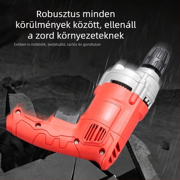 Kábellel működő fúró pisztoly fogantyúval, ütőfúró funkcióval, többfunkciós elektromos fúró fa-, fém- és betonfúráshoz
