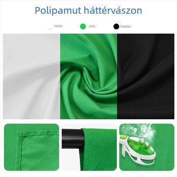 Fotóstúdió világítástechnikai készlet: lágyfény-ernyő, háttérkeret, zöld képernyő és lágyfénybox – folyamatos világítás