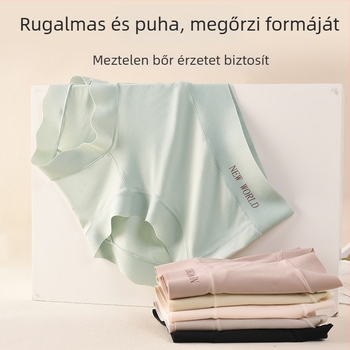 Női háromszög alakú fehérnemű nylonból, mulberry selyem béléses, antibakteriális, gyorsan száradó, légáteresztő, középmagas derekú, egyszínű, varrat nélküli