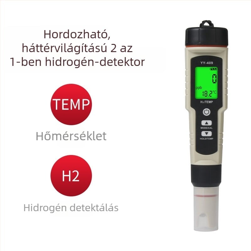 Többparaméteres vízminőség-tesztelő: pH, ORP és hidrogéntartalom