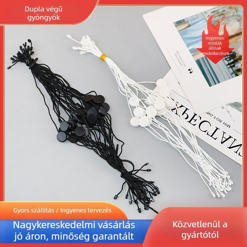 Kör alakú címkezsinór dupla végű, ruházathoz