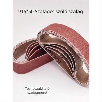 Alumínium-oxid csiszoló szalag, 762×25 mm, kör alakú