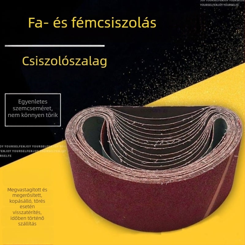 Csiszoló szalag 610x100 a csiszológéphez – Fa- és fém polírozáshoz, kopásálló