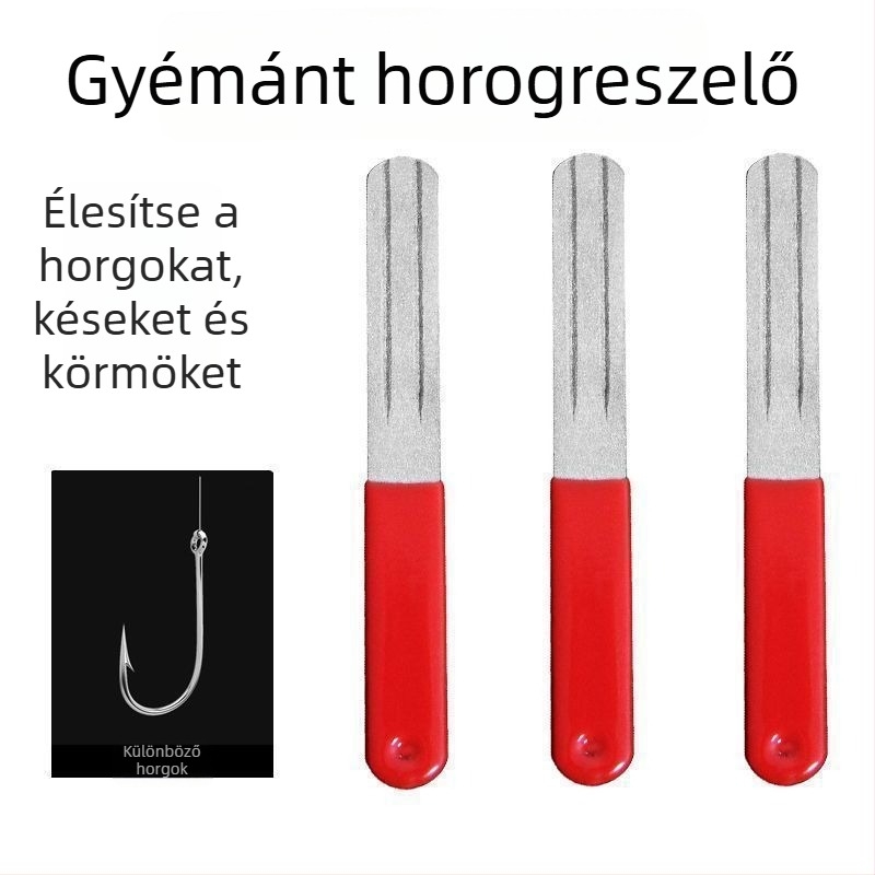 Gyémántos horogélező – horogfájl és élező kő horgászathoz