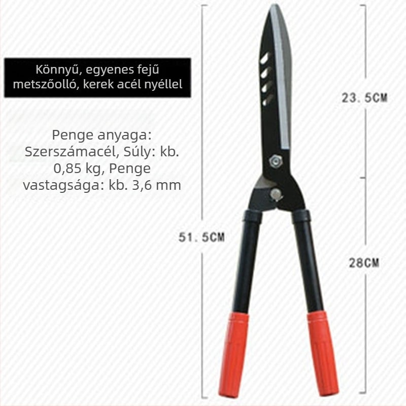 Kertészeti metszoolló – nagy virágolló a formázáshoz és sövény vágásához
