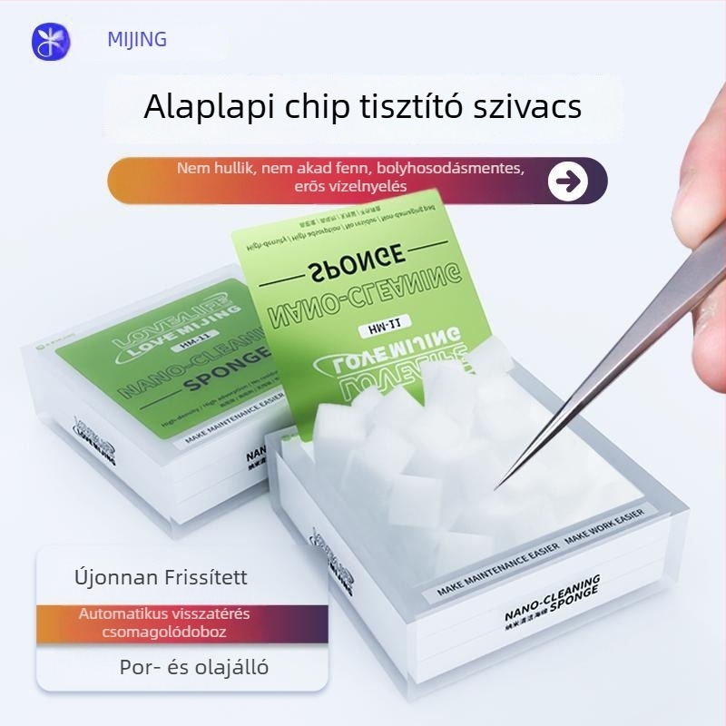 Mijing nano tisztító szivacs okostelefon alaplap tisztításához, OCA ragasztó eltávolító szivacs, kijelző és alaplap tisztítására szolgáló pamutgolyó
