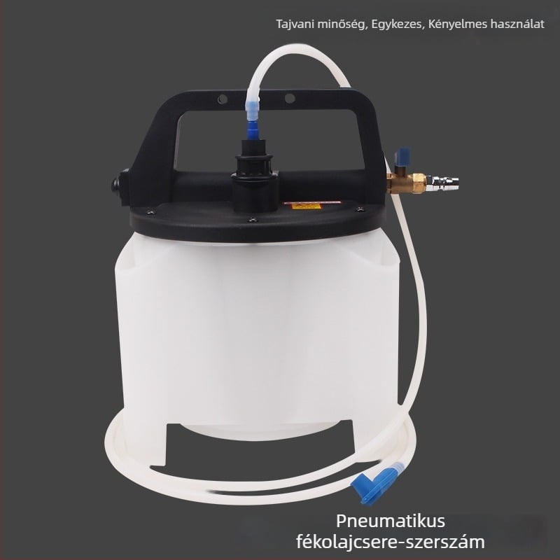 Pneumatikus fékfolyadék-cserélő eszköz automatikus szívással