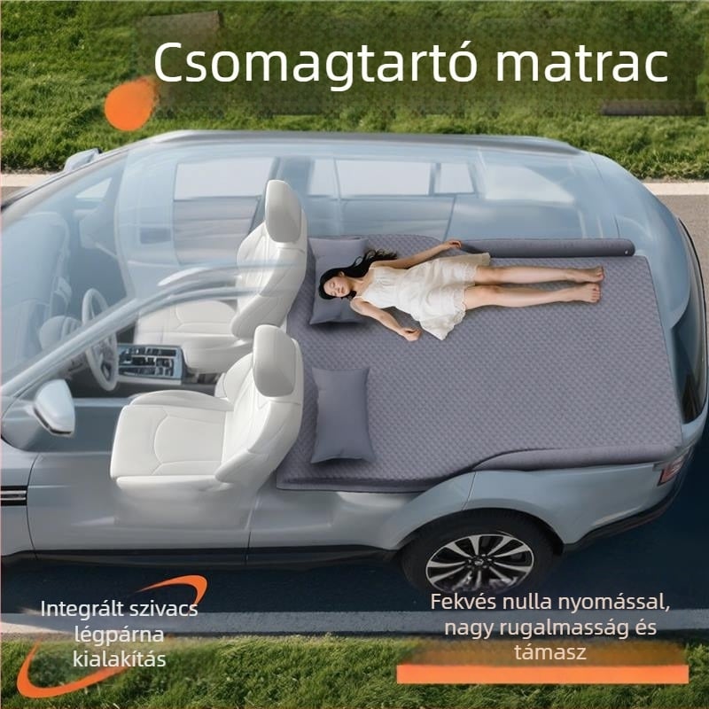 SUV-hoz tervezett utazó ágy matrac — hátsó alvó párna, felfújható csomagtartó matrac