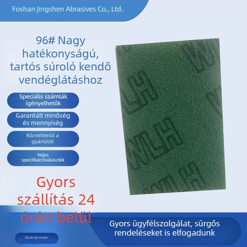 96# Kiváló teljesítményű tisztító kendők éttermi és ipari felhasználásra, nylonrost + emery, 8698-as sorozat, mikroszálas gyémánt abrazív