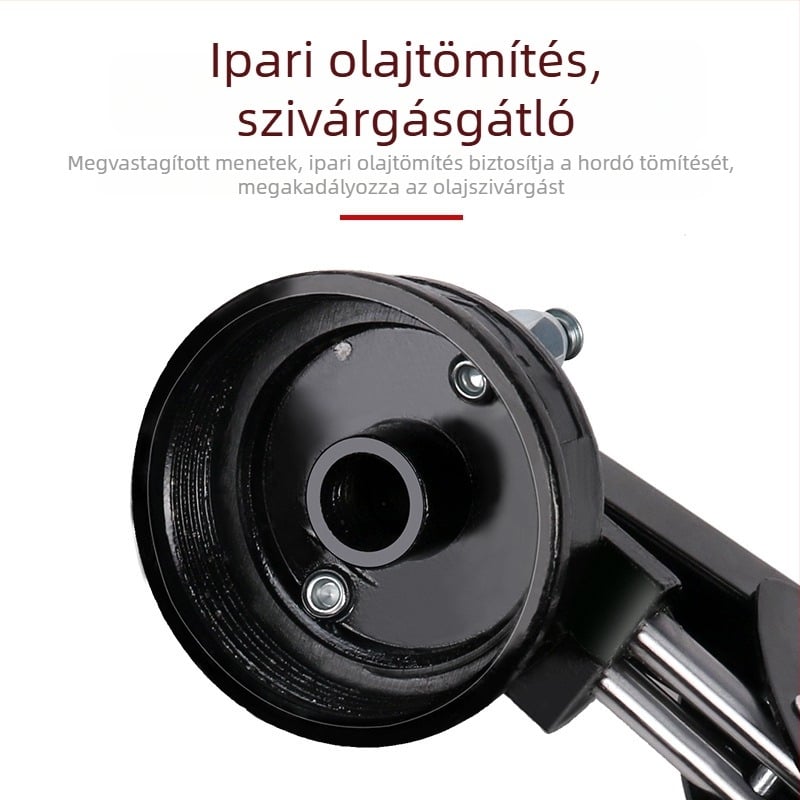 Kézi zsírzópisztoly átlátszó injektorral, magas nyomású; ásókhoz és rakodógépekhez; kompakt, egy- és kétszeres működtetésre