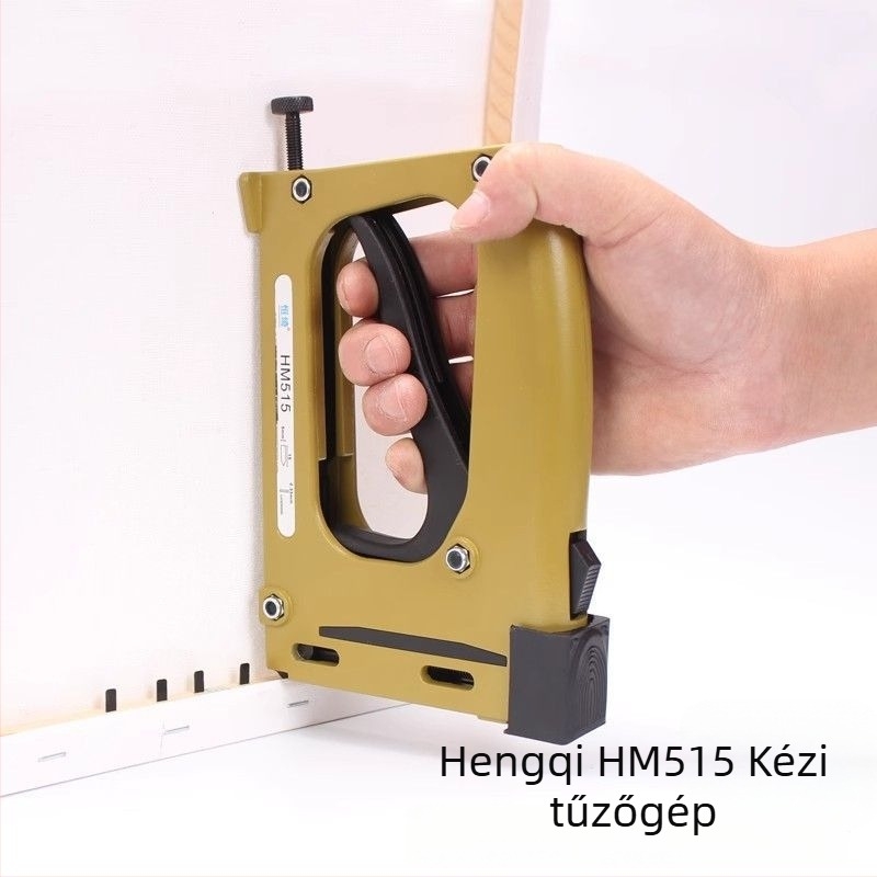 Hengqi P-típusú szögpisztoly HM515 képkeretek hátlapjának és tükörkeretek szereléséhez