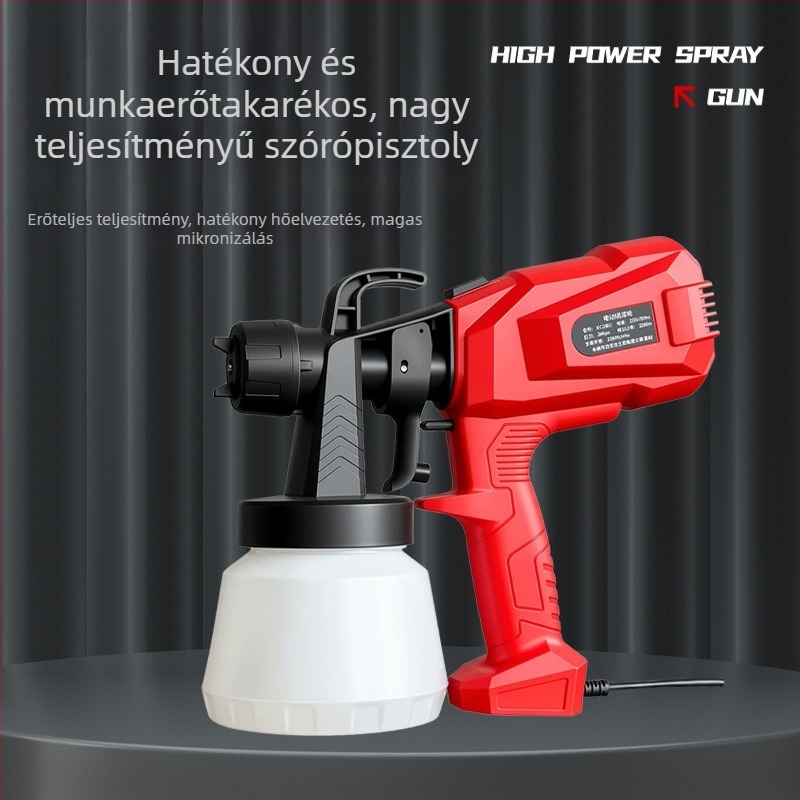 Nagy teljesítményű elektromos spraypisztoly latex festékhez – multifunkcionális permetező eszköz