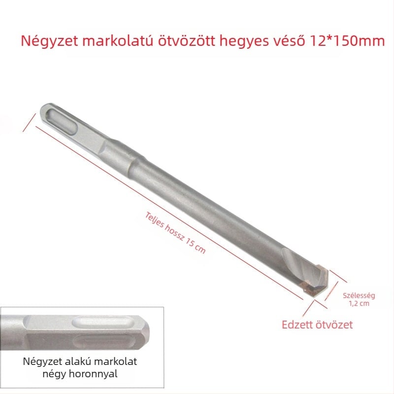 Willida Négyszögletes nyelű ötvözött fúrófejek és vésők kalapácsos fúráshoz – beton és téglafalakhoz