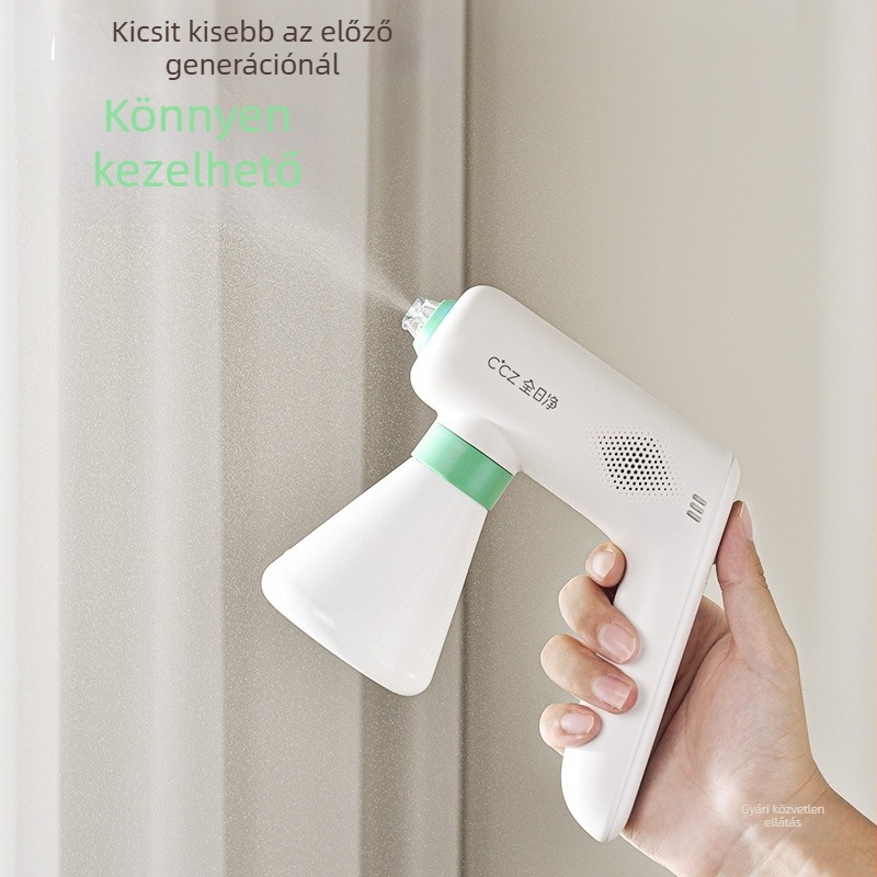 CCZ Elektromos háztartási fertőtlenítő spray fegyver, 1 L hipoklórossav belső levegő tisztításhoz