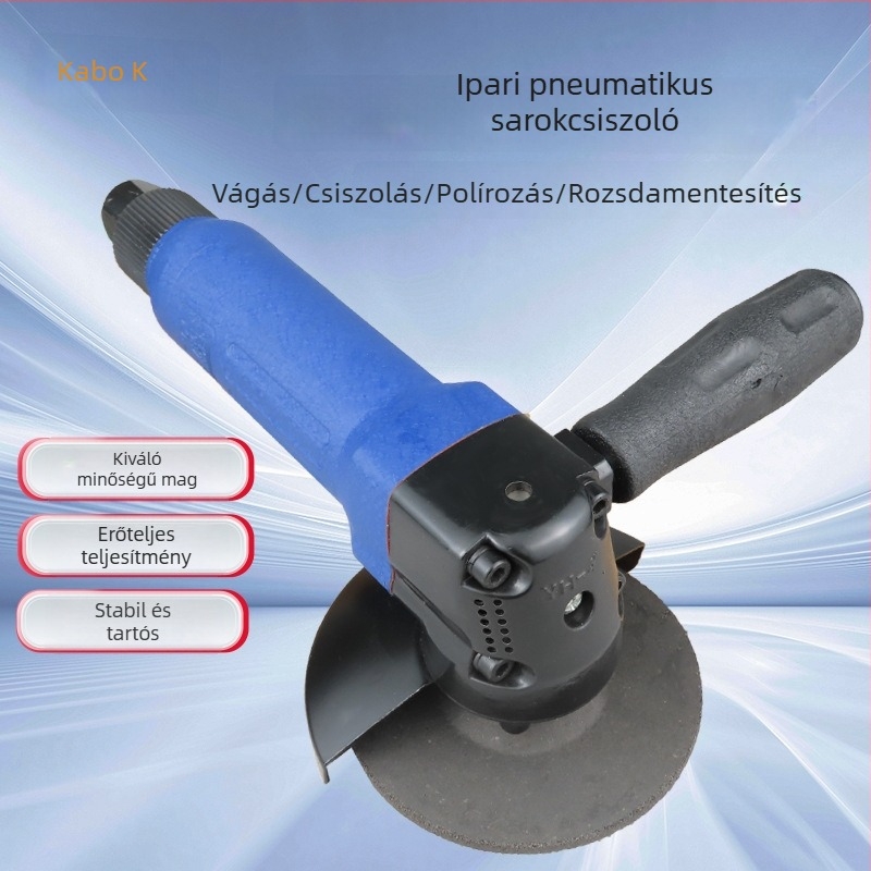 Kaobao 4 hüvelykes pneumatikus szögcsiszoló vágáshoz és polírozáshoz, ipari színvonalú, 100 mm-es csiszolókorong