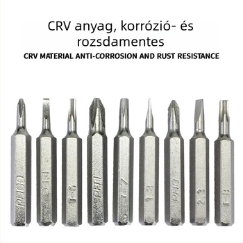 10 az 1-ben csavarhúzó készlet toll formájú, alumíniumötvözet, Philips, lapos fej și Torx