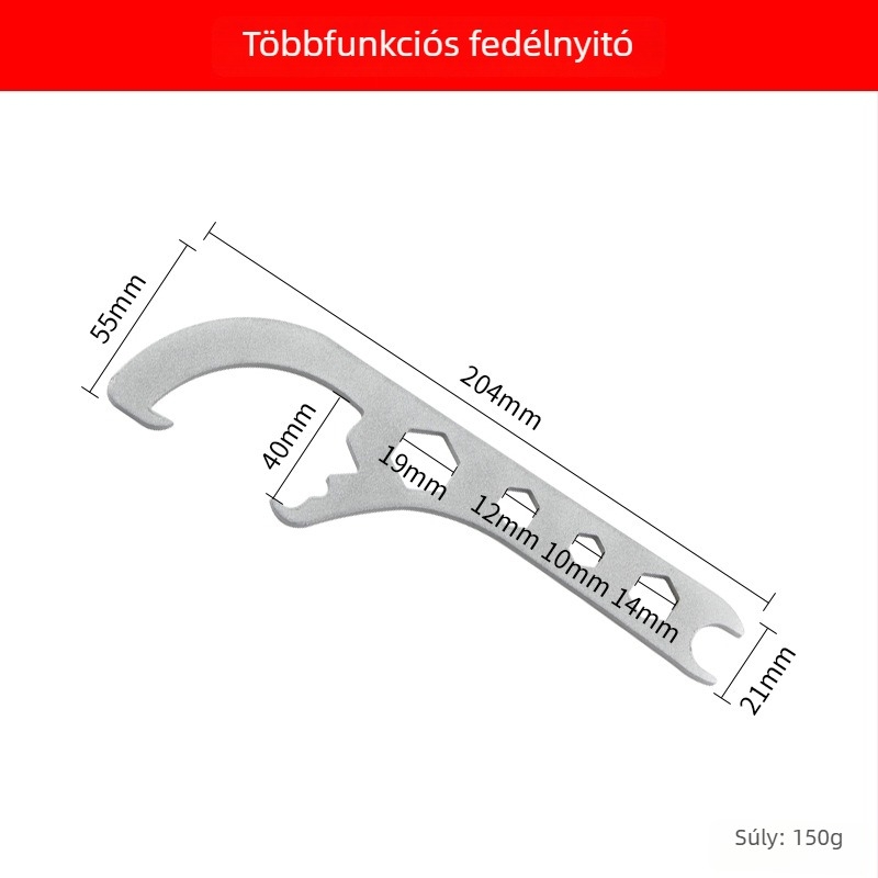 Többfunkciós vödörfedél-nyitó és festékvödrökhöz való kulcs