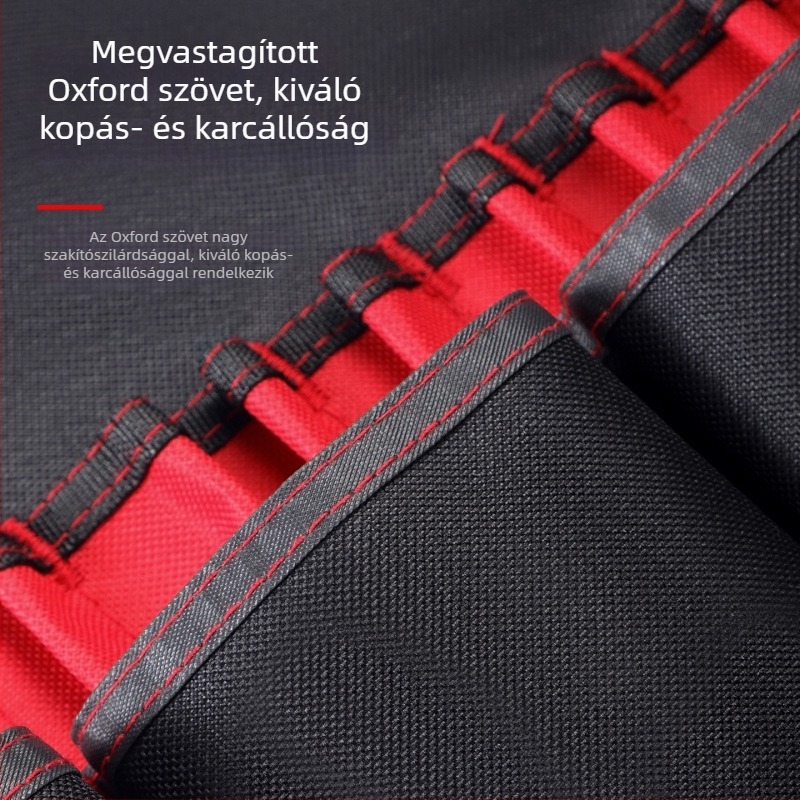 Többfunkciós eszköztároló vödrös táska, több zsebbel, vastag Oxford anyagból, vízálló, karcolás- és kopásálló, nagy kapacitású
