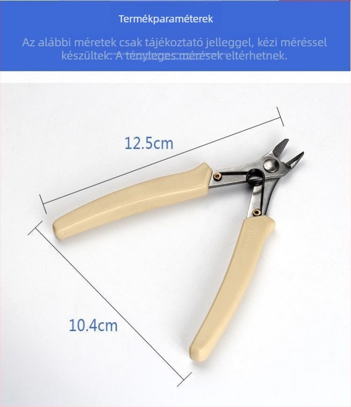 Sanshan SP-23 Mini Rozsdamentes acél Diagonális Vágófogó Műanyag Markolattal