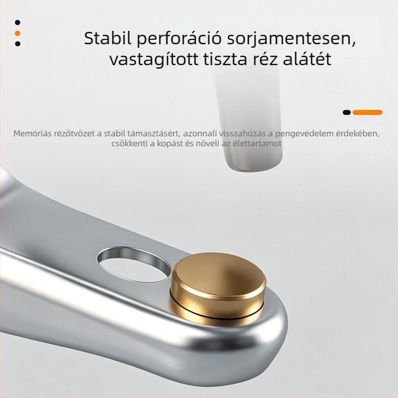 Belt lyukasztó és fogó, multifunkcionális, szénacél A3, német stílus