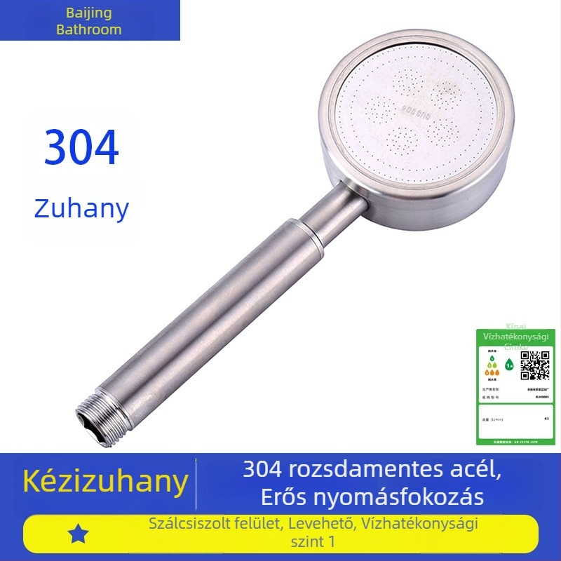 Baijing 304 rozsdamentes acél zuhanyfej nyomásfokozó fúvóka