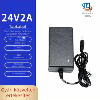 24V 2A tápegység vízadagolóhoz, víztisztítóhoz, nyomtatóhoz, reklámtáblához, vízszivattyú-motorhoz, hűtőhöz