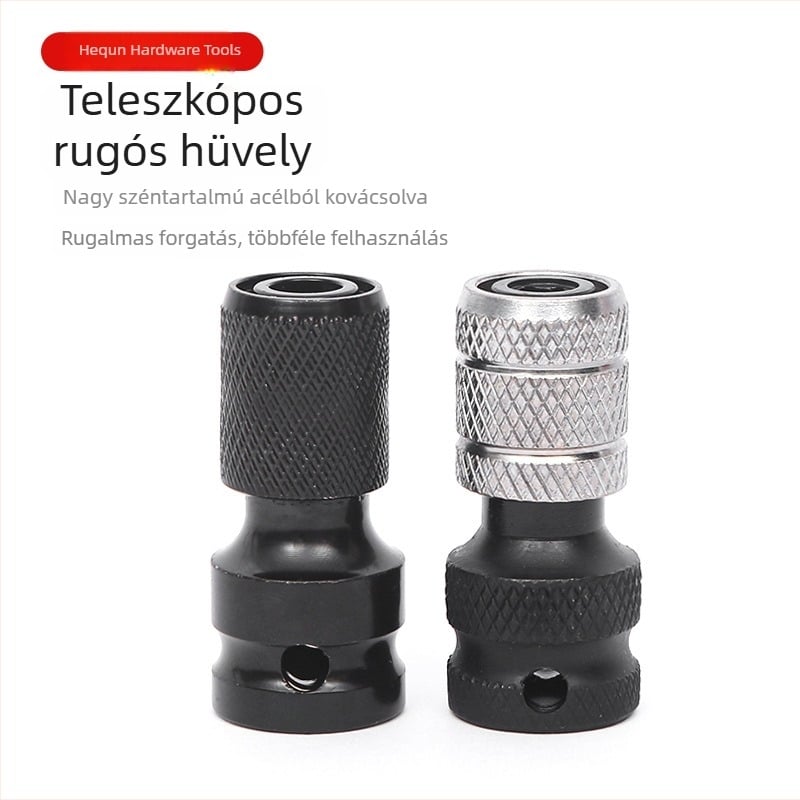 1/2 hüvelykes elektromos szerszám adapter teleszkópos rugós hüvely és hexagonális bit