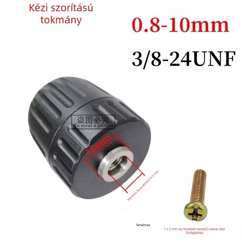 Háromfogú fúrótok, önzáró, 0,8–10 mm