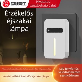 Mozgásérzékelős éjjeli lámpa hálószoba és folyosó részére, környezeti világítás a lépcsőházban