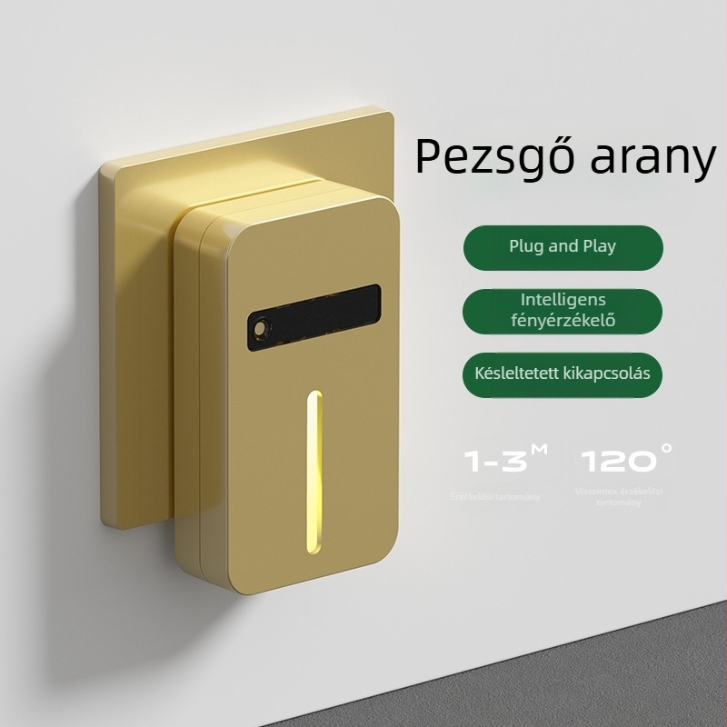 Mozgásérzékelős éjjeli lámpa hálószoba és folyosó részére, környezeti világítás a lépcsőházban