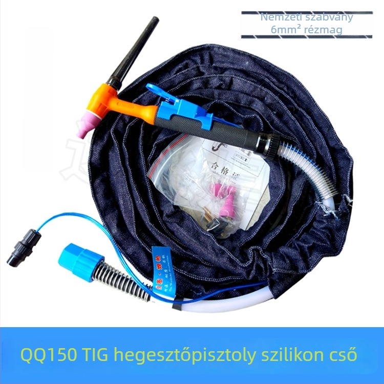 QQ150A dupla rugós argon ívforrasztópisztoly szilikoncsővel és gázhűtéssel WS250/WS200