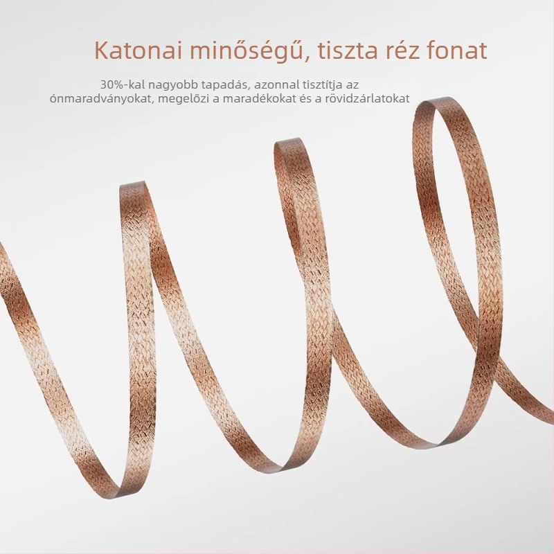 2,0 mm-es Ultra-soft Plus forrasztásmentesítő szalag hővezető képességgel a gyors forrasztásmentesítéshez és maradványok eltávolításához