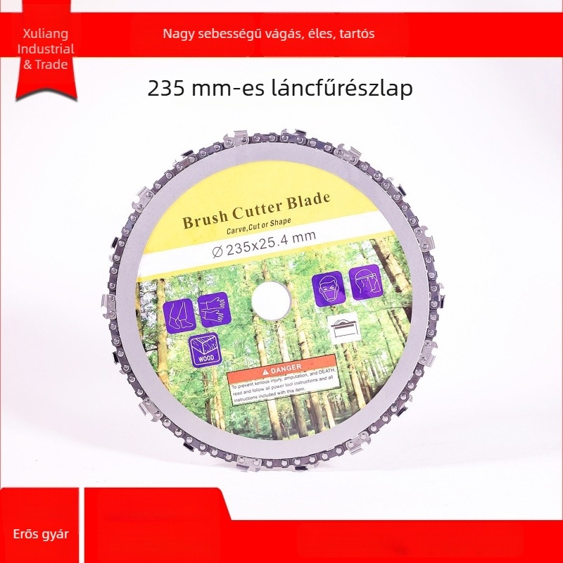 235 mm láncos körfűrészlap faipari felhasználásra, 9 hüvelykes és 7 hüvelykes körfűrészlapok bozótvágóhoz